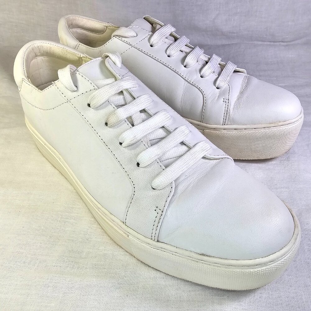 Kenneth Cole Abbey Leather Platform Lace Up Techni Sneakers 8.5